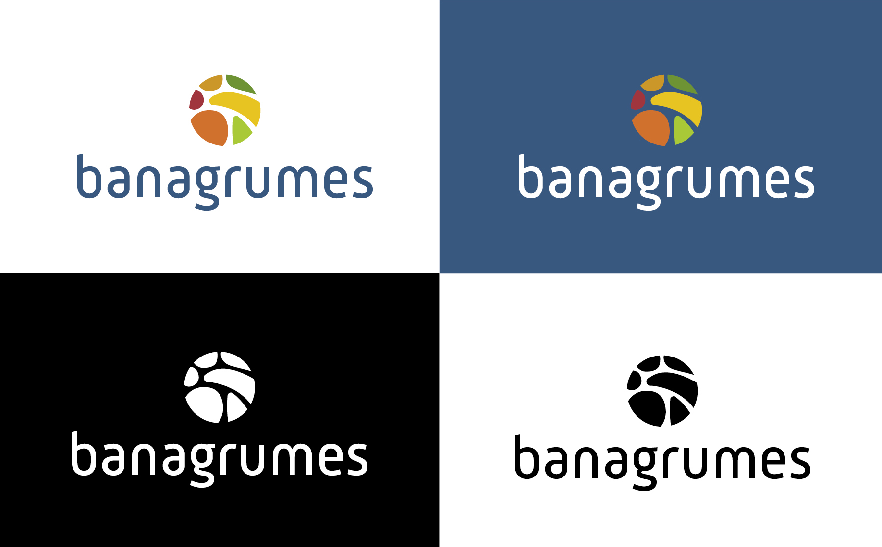 Variations couleurs logo Banagrumes
