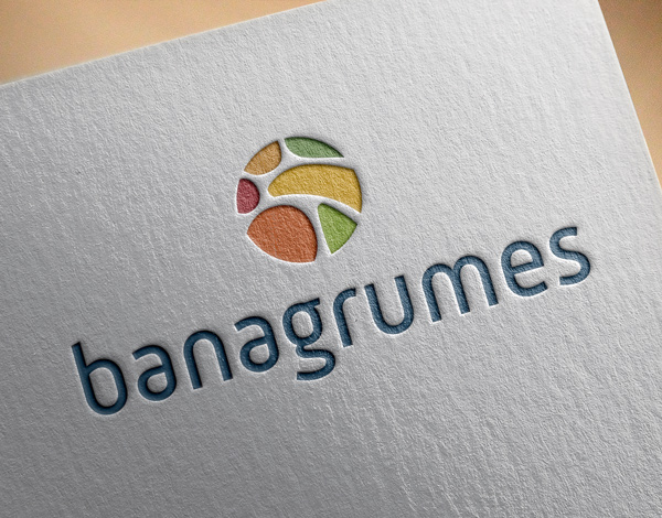 Logo Banagrumes imprimé sur papier gaufrage
